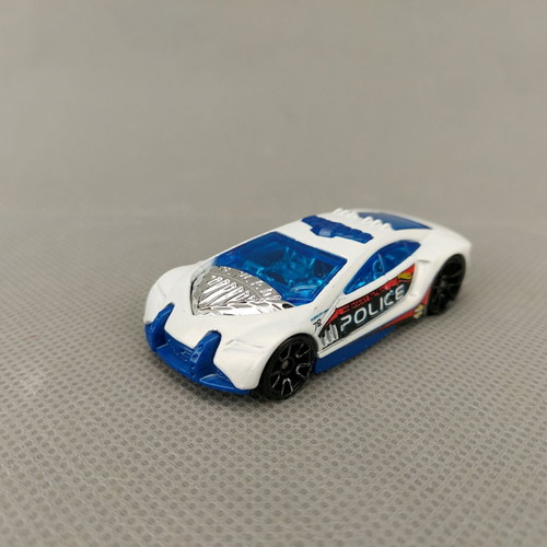 Hot Wheels Speed Trap 2010 HWPD toy car used, white-blue 1:64