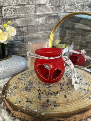 Αρωματιστής με wax melts σόγιας κατόπιν παραγγελίας, κόκκινος