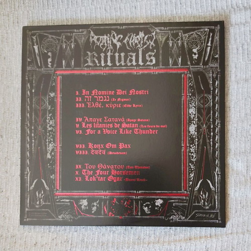 Rotting Christ Rituals 2x12" Silver Vinyl LP 2016 new limited edition