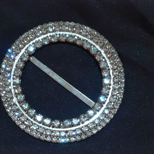 Swarovski belt buckle beige new in light brown color