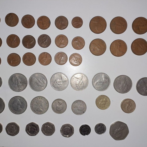 English coins used, pack of 48 pieces