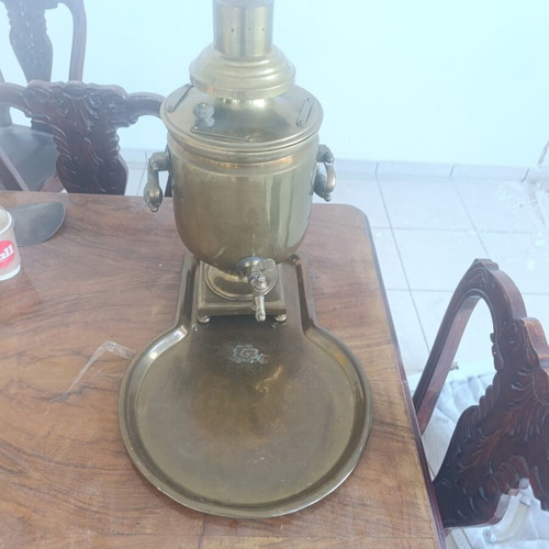 Russian Samovar 1928 used, brass collectible set from Tula