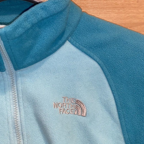 The North Face women's fleece like new, blue turquoise, size L