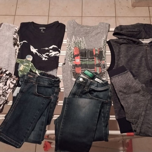Winter clothes pack for boys 8-9 years with jean jacket like new, 14 pieces