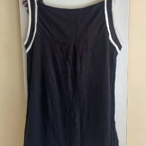 Only black long top with decorative bows and buttons, size S/M