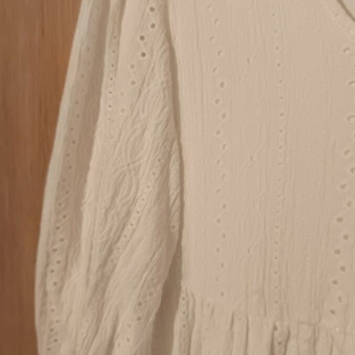 Sinsay White Guipure Dress New Size L with 3/4 Sleeve