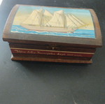 Wooden painted box used
