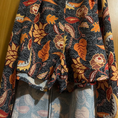 Dress with shorts new, gray and orange, size M