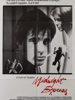 Midnight Express Alan Parker authentic movie poster 1978 like new