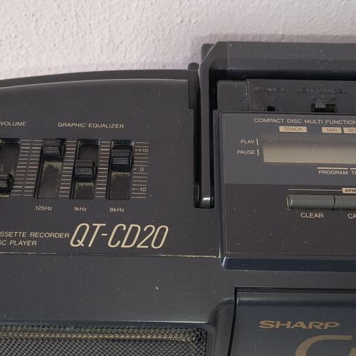 Sharp radio cassette player