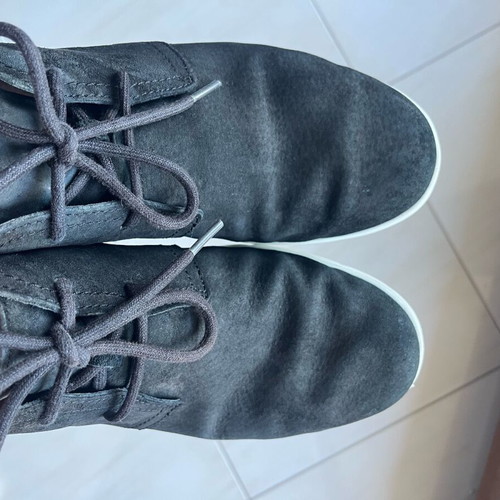 Ugg men's boots used, black suede, size 41.5