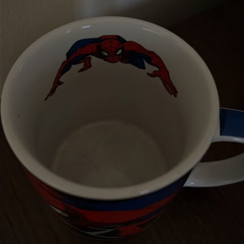 Spiderman Mug like new with minor interior cracks