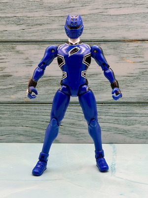 Power Rangers Jungle Fury Blue Ranger action figure used