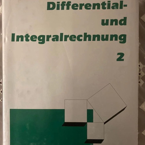 Differentialrechnung und Integralrechnung Set of 2 German math books