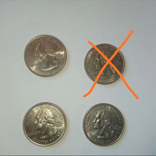 Usa coins used with Oregon, New Hampshire, Nebraska designs