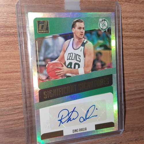 Dino Radja Donruss autograph card like new, silver signature