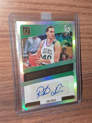 Dino Radja Donruss autograph card like new, silver signature