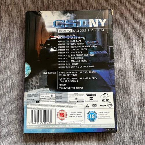 CSI: NY Season 2 used DVD set