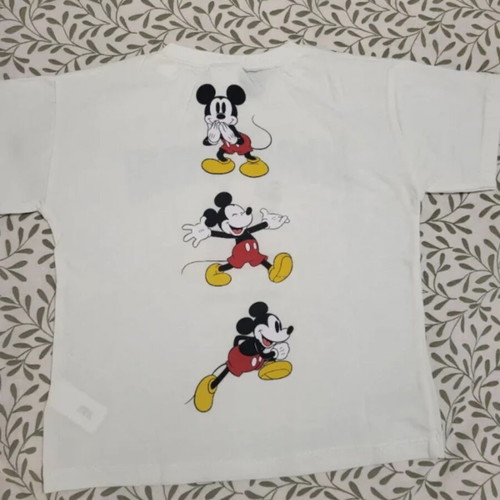 Zara Kids Disney Mickey Mouse T-shirt like new, white, size 110 cm