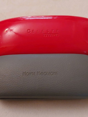 Sunglasses cases like new, pack of 10, red and gray