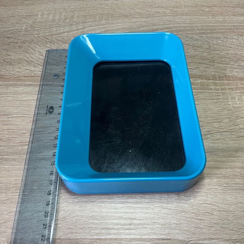Plastic frame used, blue