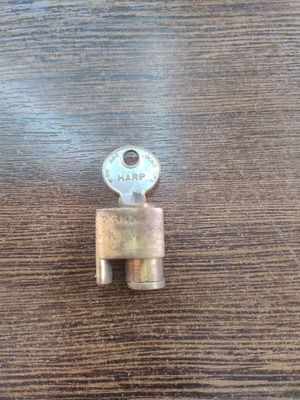 Vintage telephone lock Harp made in Hong Kong like new