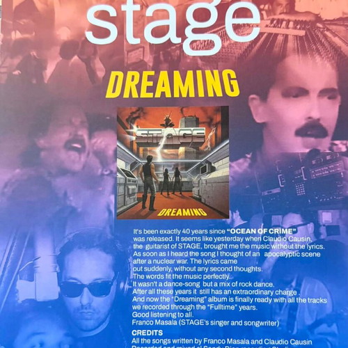 Stage Dreaming vinyl record, electronic