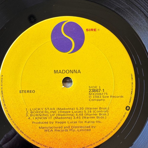 Madonna LP 1st Australian 1983 pop used