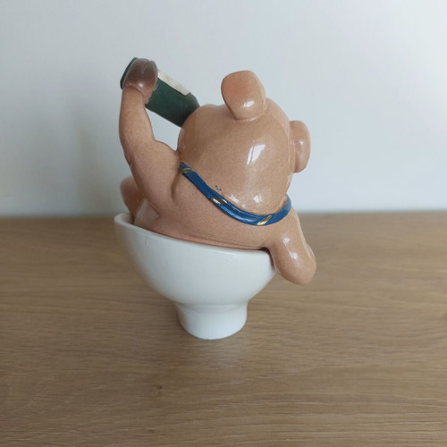 Decorative pig figurine like new, 15 cm height