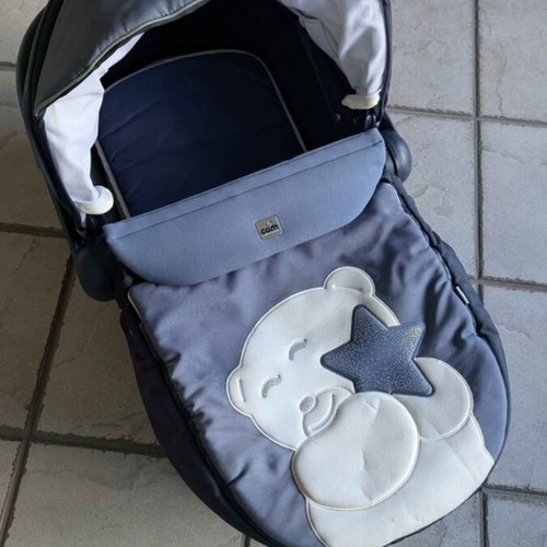 Cam 3 in 1 baby stroller used, blue, made in Italy
