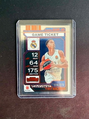 2025-26 Panini Contenders EuroLeague BK Theo Maledon Game Ticket new