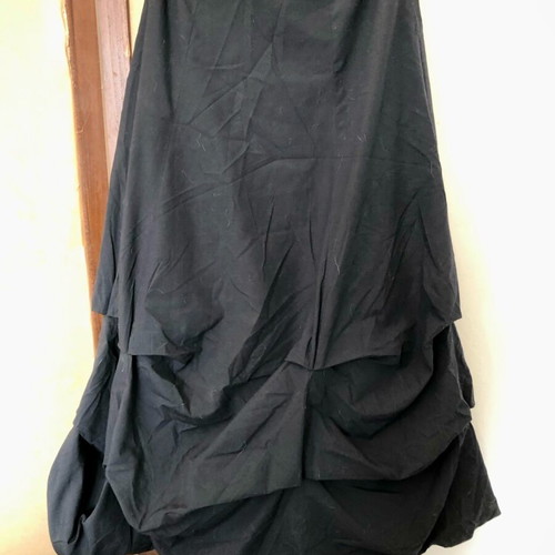 Victorian vintage evening skirt used, black, size L