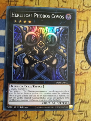 Heretical Phobos Covos Yugioh card super rare