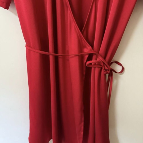 Mind Matter mini satin dress red like new