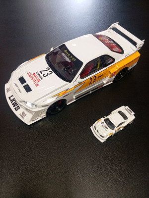 NISSAN Skyline R34 GTR 1:18 Super Siluette Liberty Walk Καινούργιο