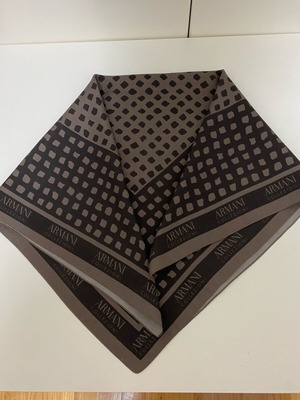 Armani Jeans scarf used, beige and brown