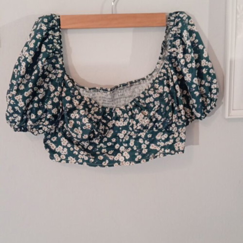 Shein skirt top set green like new size M