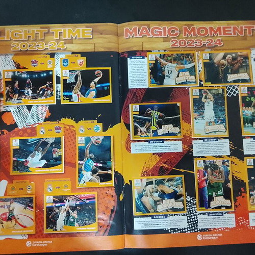 PANINI EUROLEAGUE 2024-25 Sticker Album used with only 4 missing