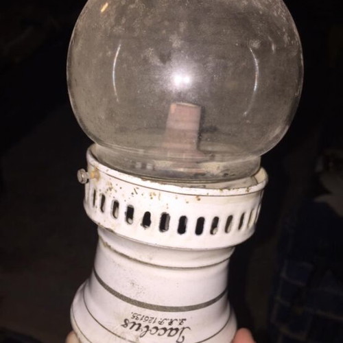 Jacobus gas lamp μεταχειρισμένο, κεραμική βάση, γερμανική προπολεμική