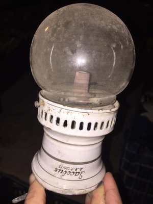 Jacobus gas lamp μεταχειρισμένο, κεραμική βάση, γερμανική προπολεμική