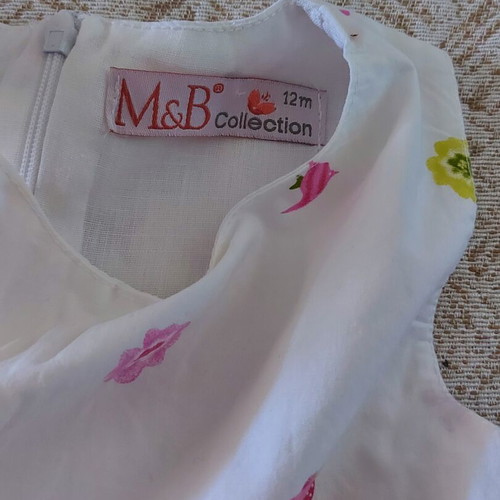 Dress for 12 months like new with matching diaper cover