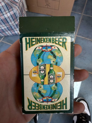 Heineken Beer Playing Cards used, vintage mid 00s