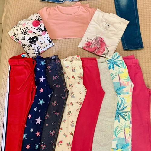 Girls' seasonal clothes size 5-6 like new, pack of 13 pieces