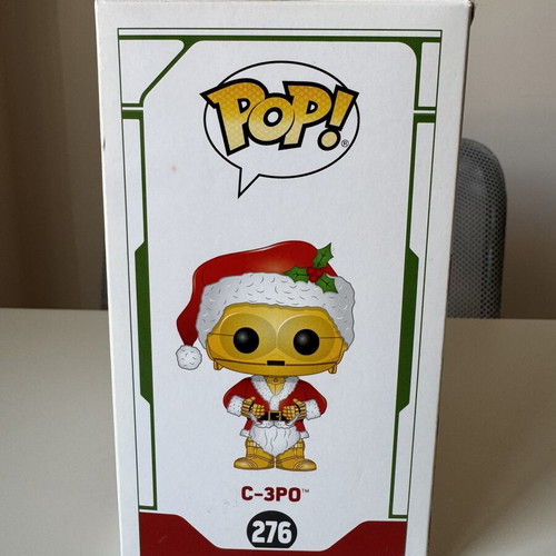 Star Wars C-3PO Funko Pop 276 Santa like new