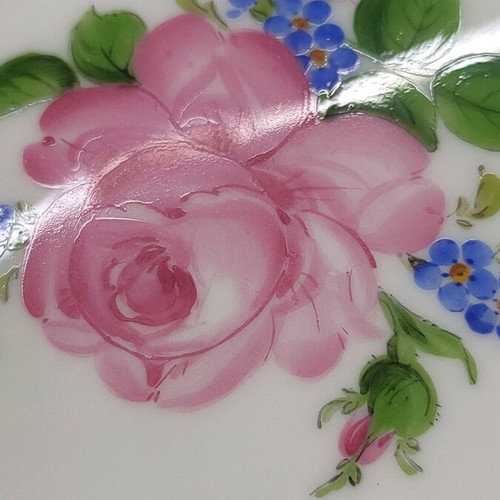 Meissen porcelain ashtrays set like new, handmade, vintage