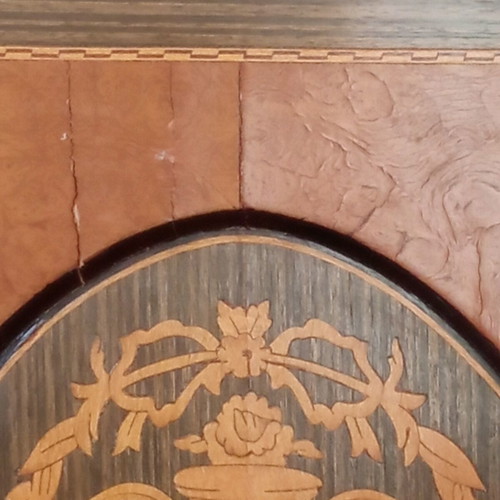 Secretary desk with marquetry used, neoclassical style