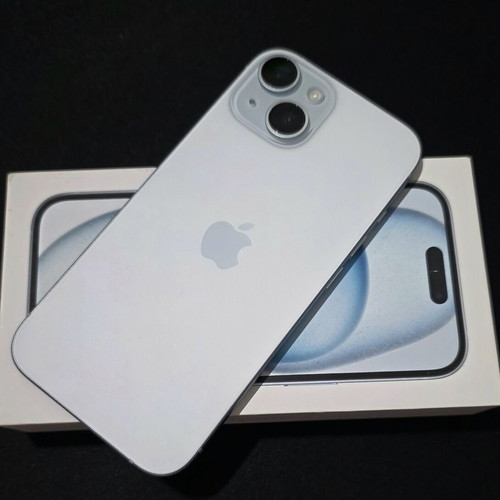 iPhone 15 128GB blue like new, dual SIM, 20+ MP camera