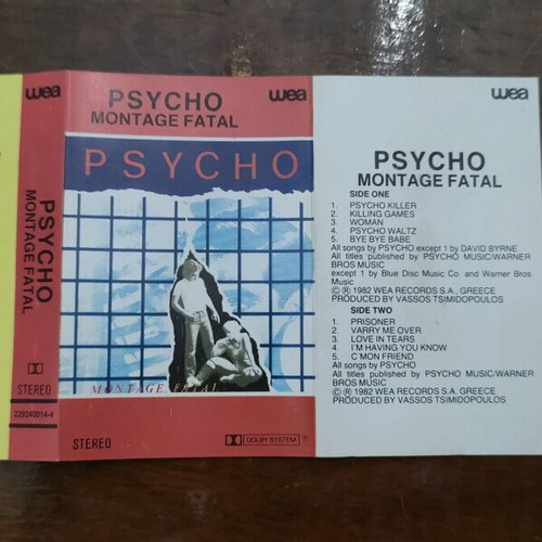 Psycho:Montage Fatal cassette tape like new, pop
