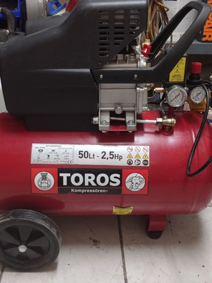 Κομπρεσέρ αέρος Toros 50L, 2,5 HP επαγωγικό μοτέρ