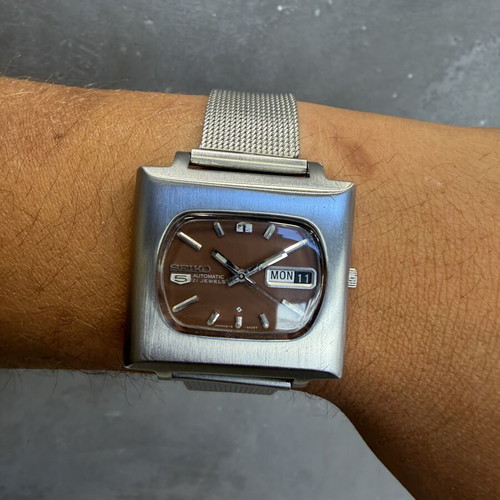 Seiko 5 TV Vintage Automatic watch, 21 Jewels, 1974